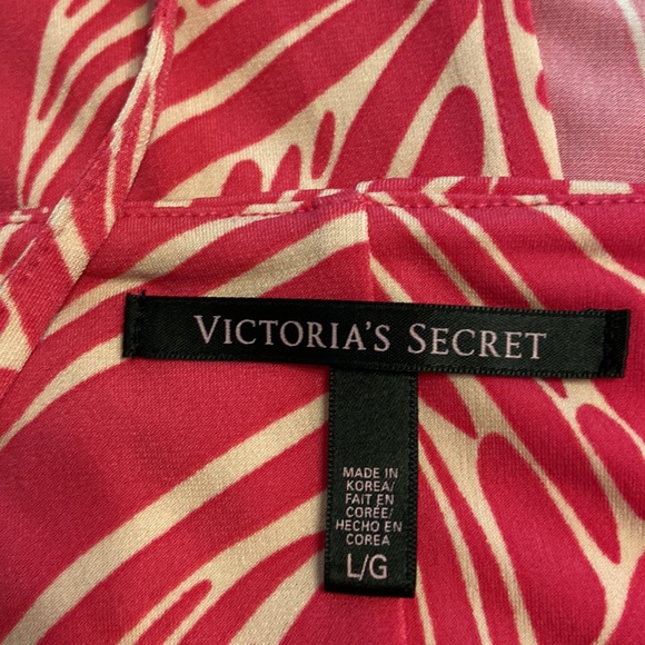 Victoria Secret Dress size L length 50” bust 36” pink and white color - Picture 10 of 12